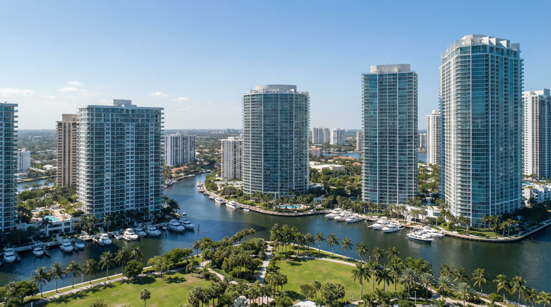 Aventura Skyline Aerial - Aventura real estate photography