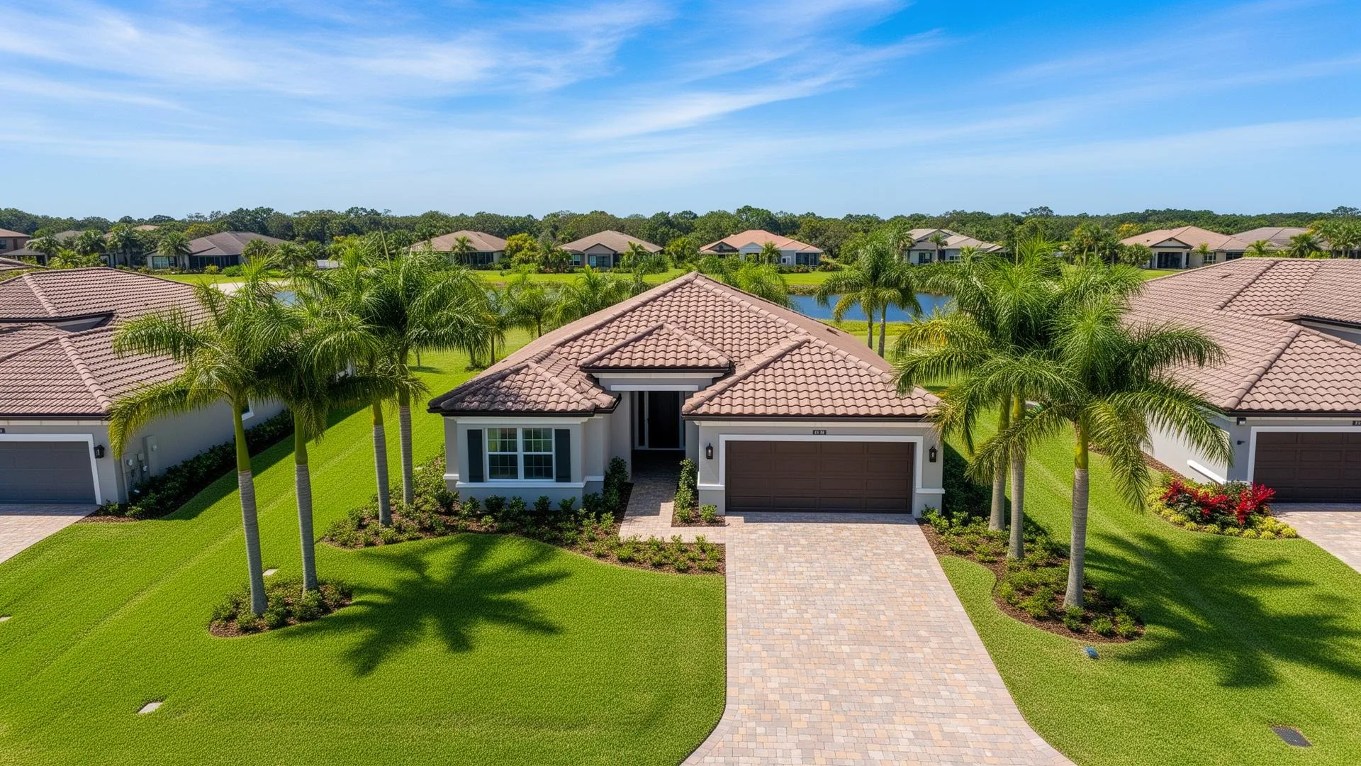 New-Construction Suburb — Bradenton Aerial