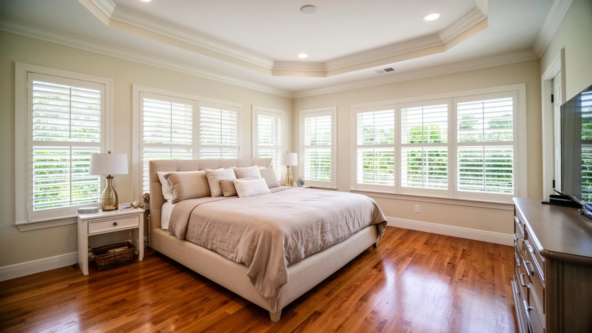 Master Bedroom with Plantation Shutters — Bradenton