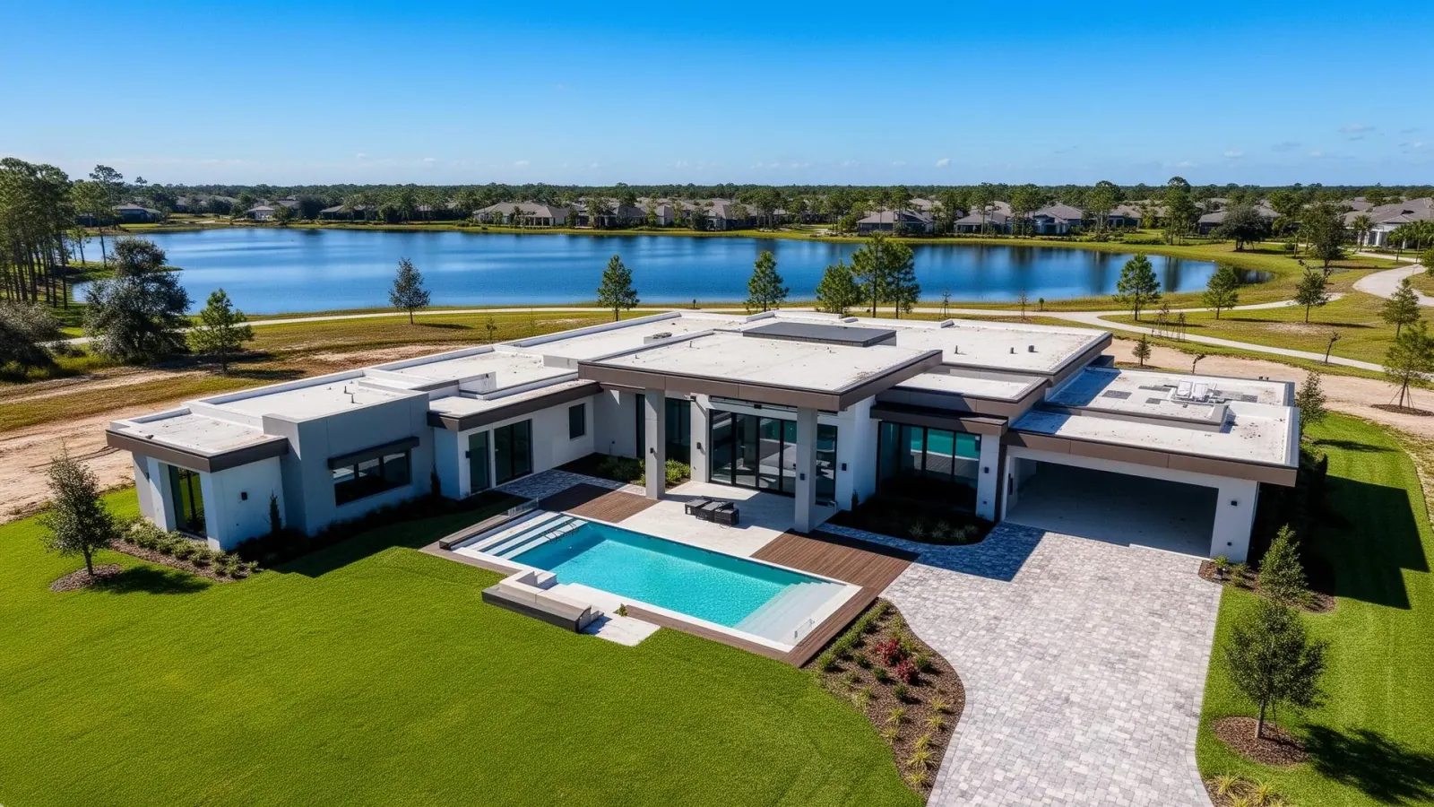 Lake Nona Modern Estate — Aerial