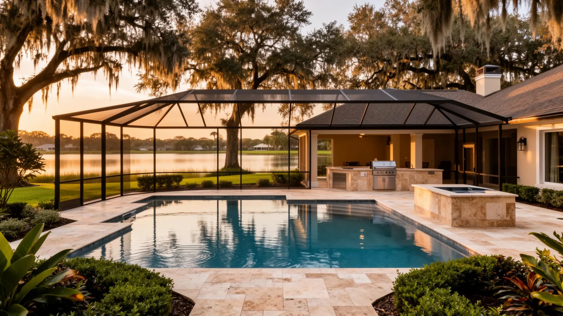 Resort-Style Lakeside Pool — Land O’ Lakes