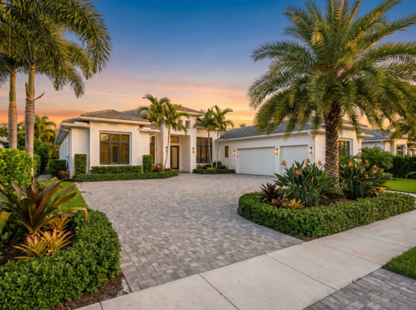 Boca Raton Luxury Home at Twilight