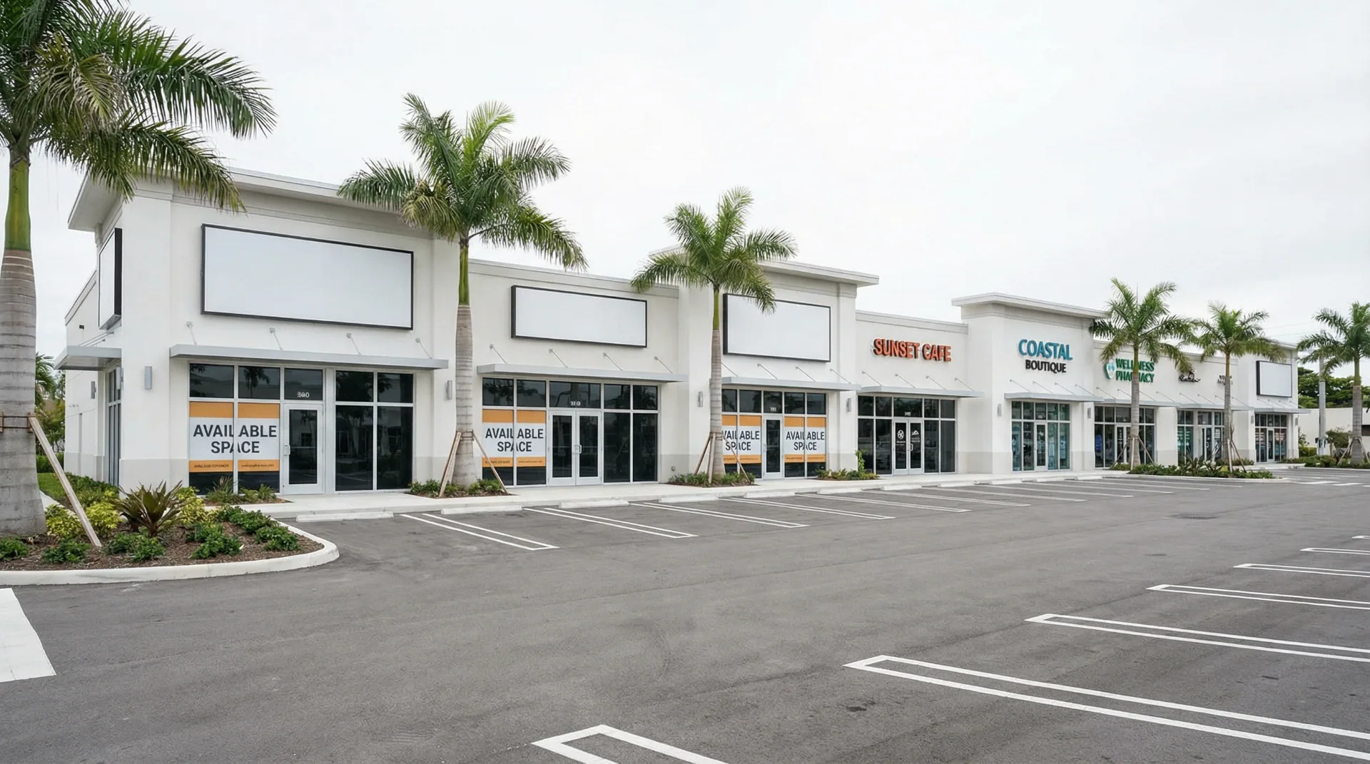 Luxury Retail Plaza - Commercial architectural photography in Fort Lauderdale