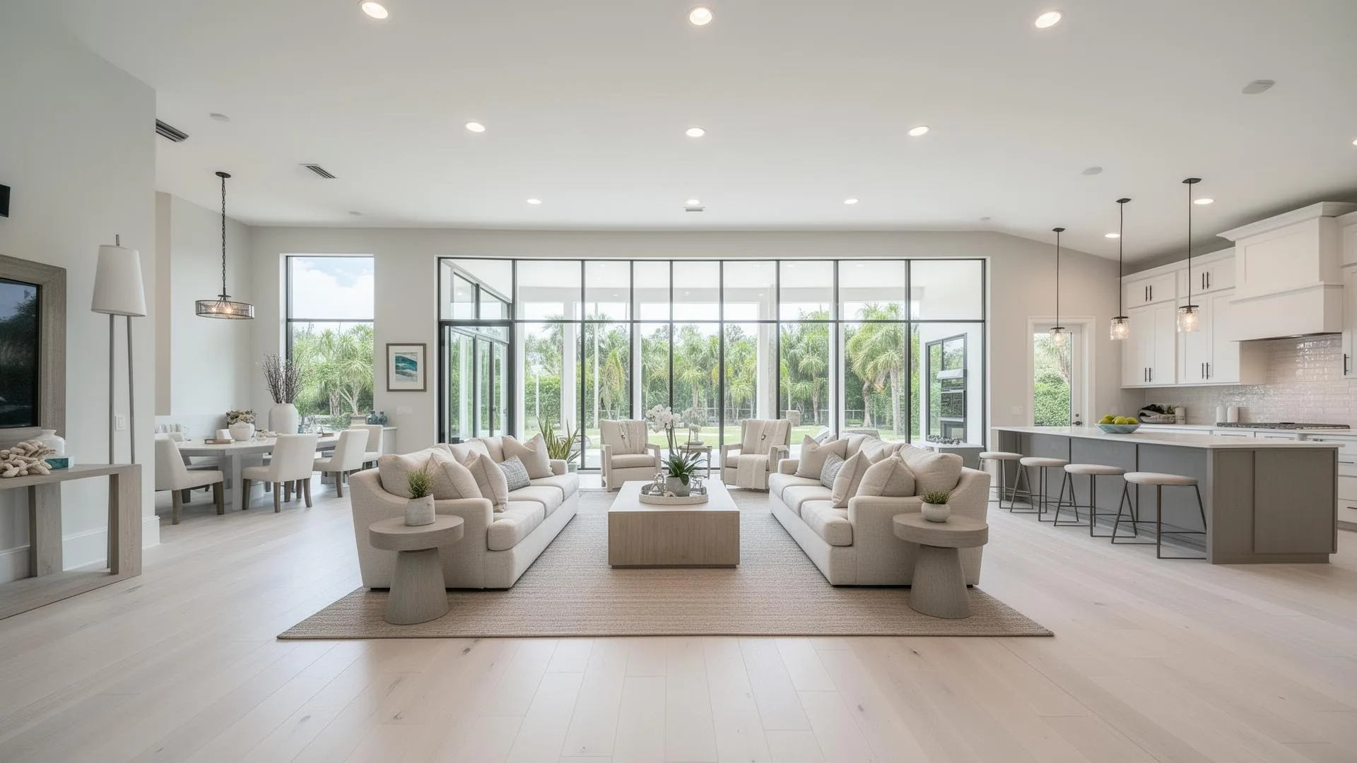 Bright Open-Concept Living Room — Tampa