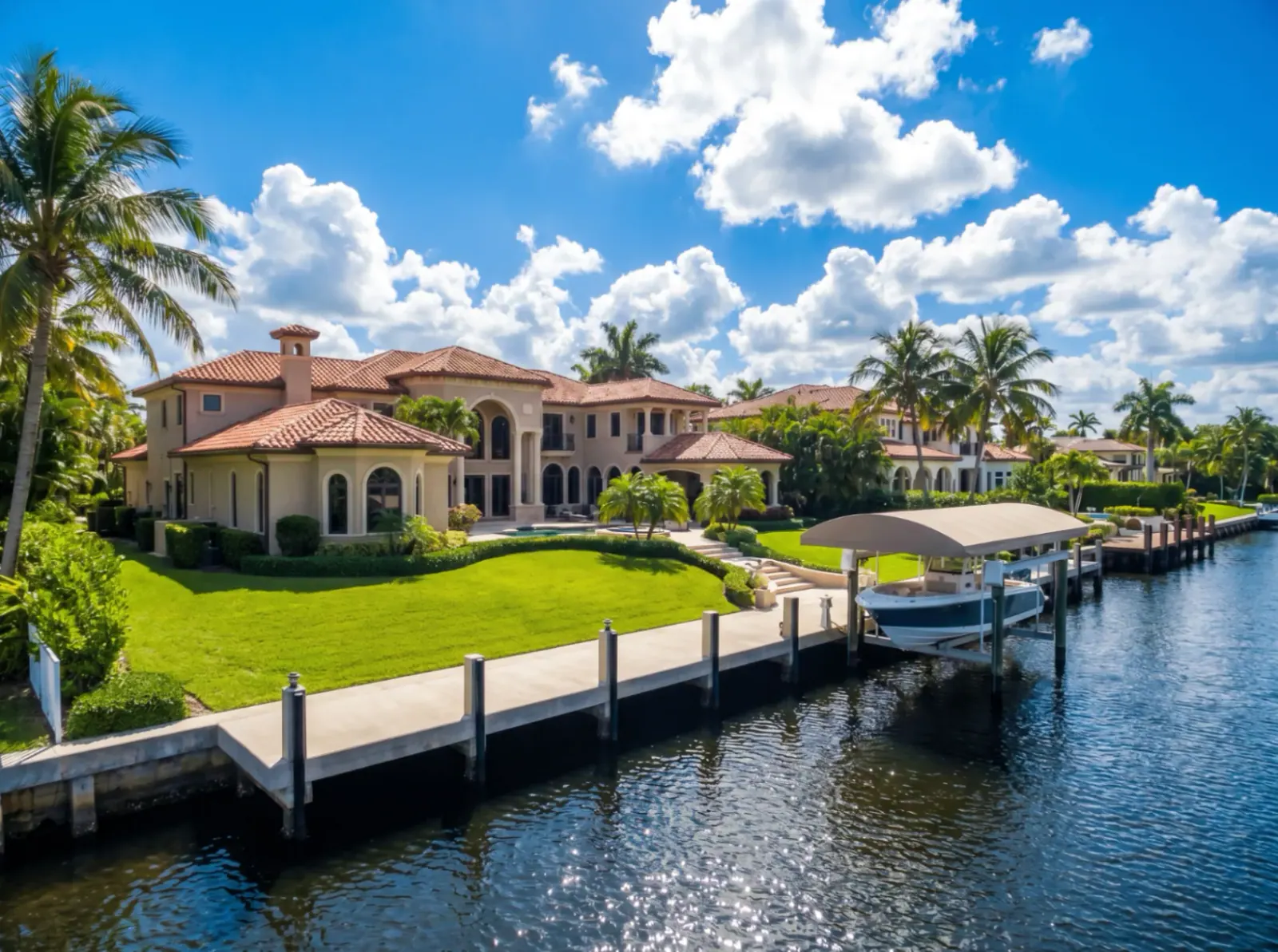 Fort Lauderdale Waterfront Mansion Aerial — real estate photography in Surfside by Estate Shutter Florida