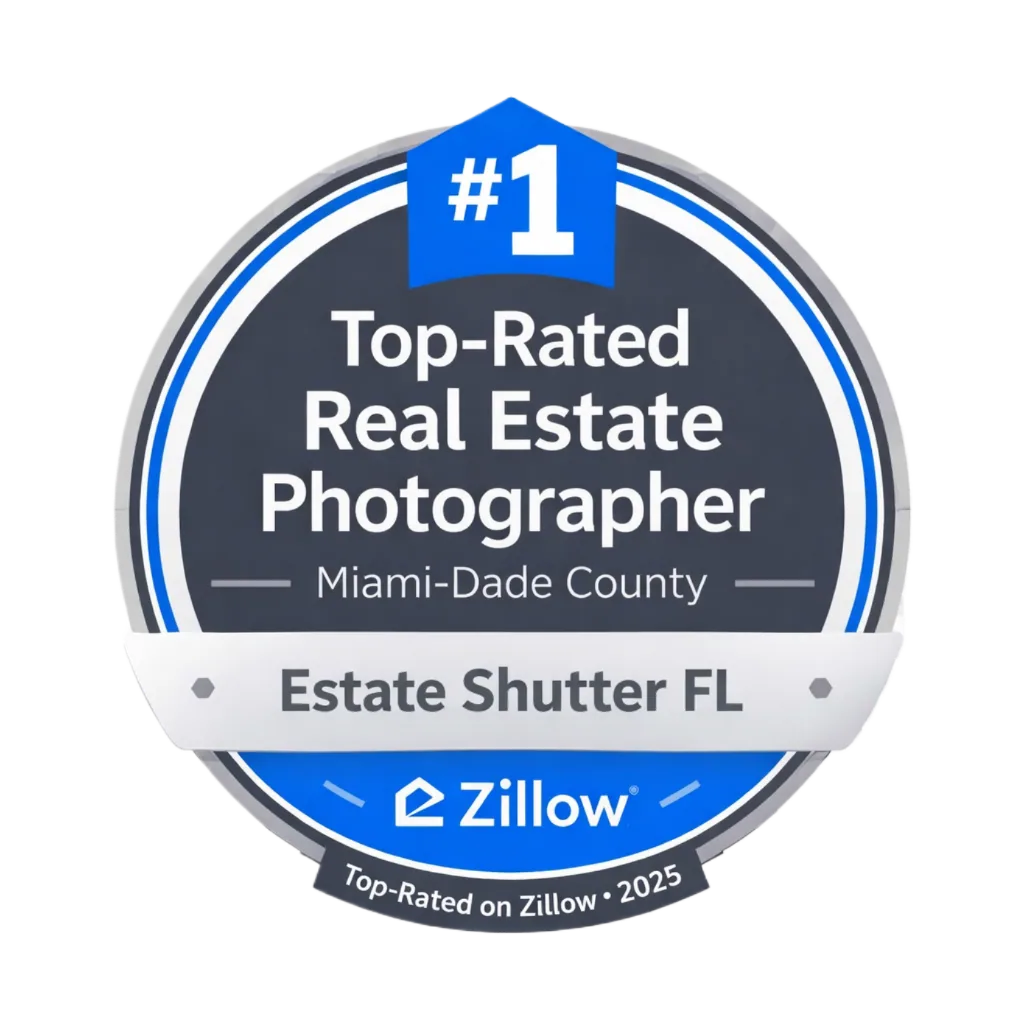 Zillow #1 Top-Rated Real Estate Photographer Miami-Dade County 2025