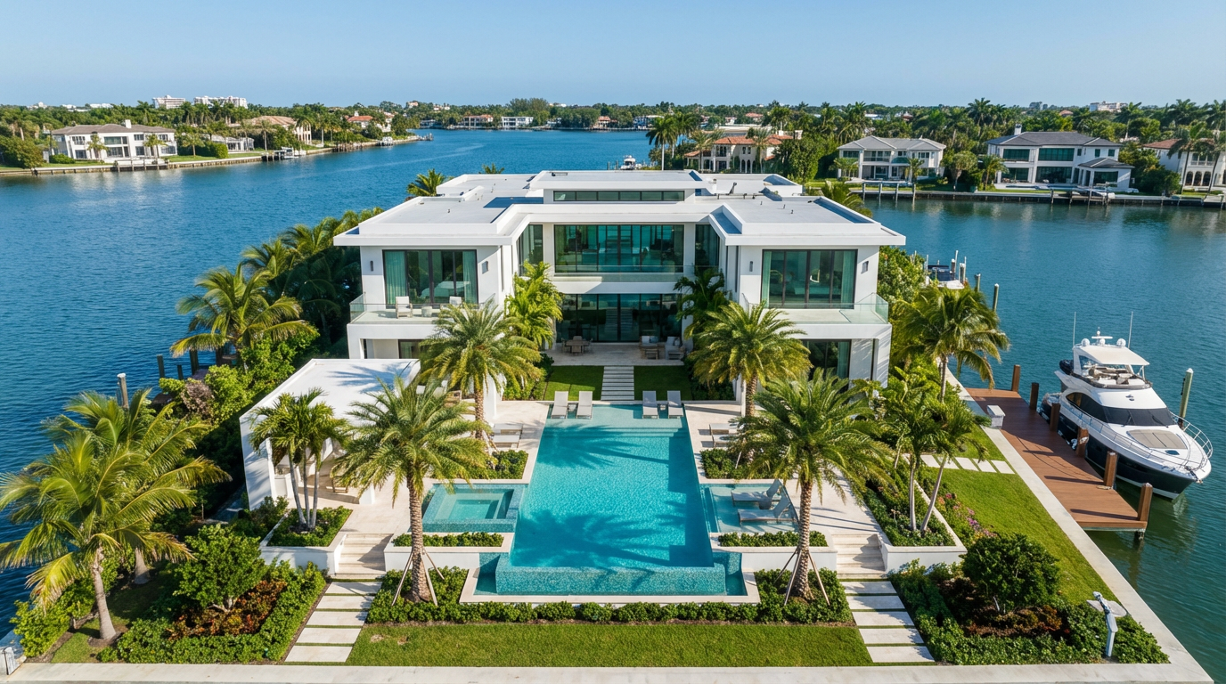 Aerial Coastline Overview - Bal Harbour real estate photography