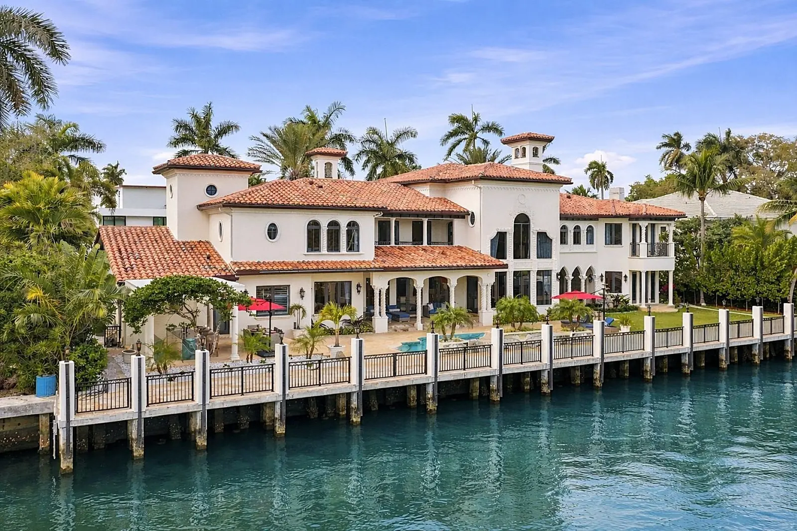 Mediterranean waterfront estate on a Fort Lauderdale canal