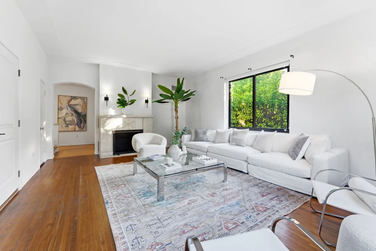 Bright living room in Miami Shores