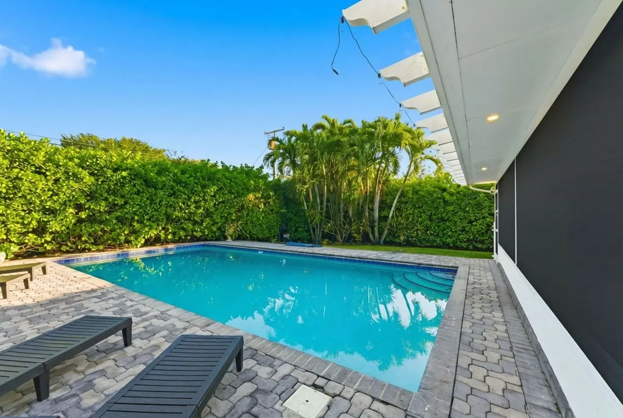 Pool and paver patio in Miami Shores