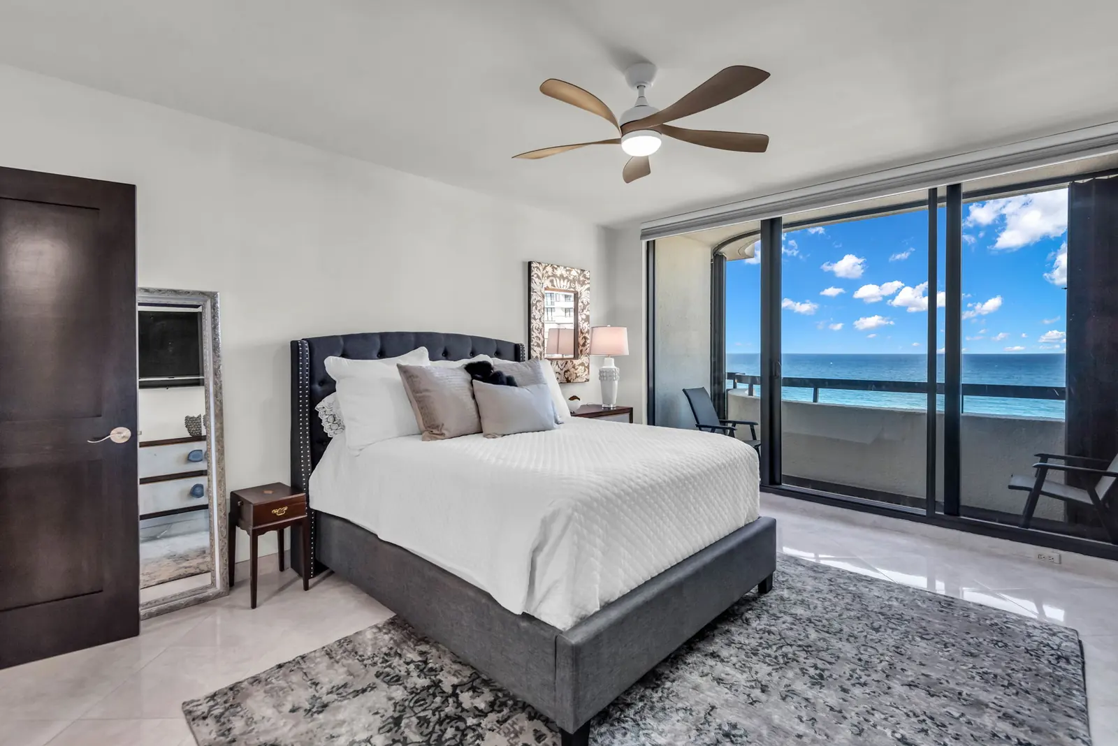 Bedroom with ocean view in West Palm Beach